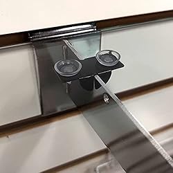 Black Center Shelf Rest Clip & Rubber Cushion for