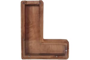 MOONASE Wooden Money Bank Personalized Letters Coin Bank Text Engraved Money Box Wooden Coin Bank ?Gift for Kids Christmas Birthday Gift Home Decoration (L)