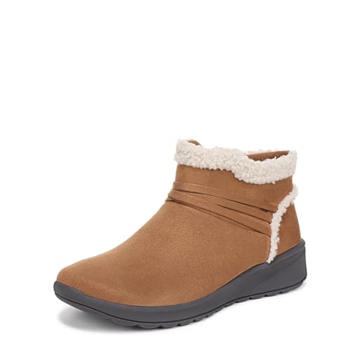 LifeStride Women's Glendale Ankle Boot Dark Tan 8.5 M