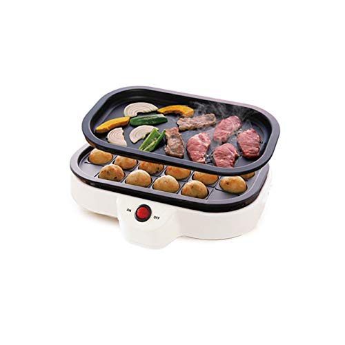 Waffle maker ， Small Takoyaki Maker BBQ Grill ， Mini steak Frying pan