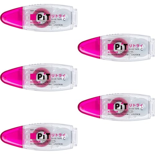 トンボ鉛筆 テープのり ピットリトライCN PN-CRN-5P 5個