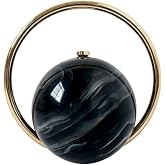 Marble Ball Evening Clutch for Women Elegant Handbags Luxurious Evening Purses for Party Vacation Wedding