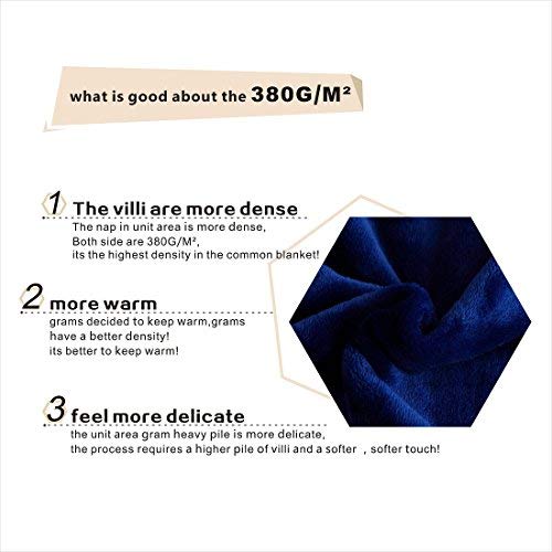DREAMFLYLIFE Luxury Fleece Blanket All Season Blanket Super Soft
