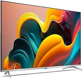 Sharp 55FP6EA - 55" QLED Android TV (sem moldura, 4K Ultra HD, 4X HDMI 2.1, 3X USB, Bluetooth), Google Assistant, Chromecast, Dolby Vision, HDR10, DTS Virtual X, Silver Color