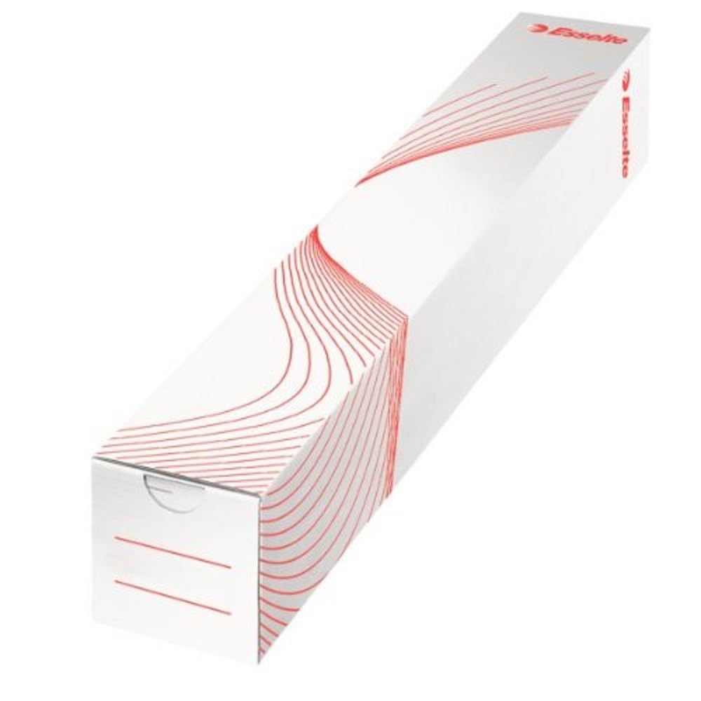 Esselte 60 x 500 x 60 mm Standard Square Archiving and Mailing Tube, White, Pack of 10