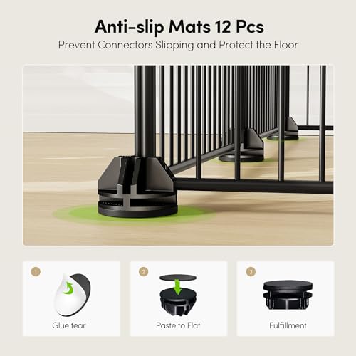 Tespo Pet Playpen, Small Animal Cage Indoor Portable Metal Wire Yd