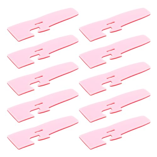 NUOBESTY 10pcs Overlock Serger Presser Foot Pad Set Plastic Replacement for Efficient Stitching Sewing Machines Easy Installation Versatile Compatibility