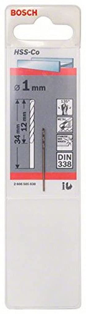 Bosch 2608585838 HSS-Co DIN 338 Metal Drill Bits