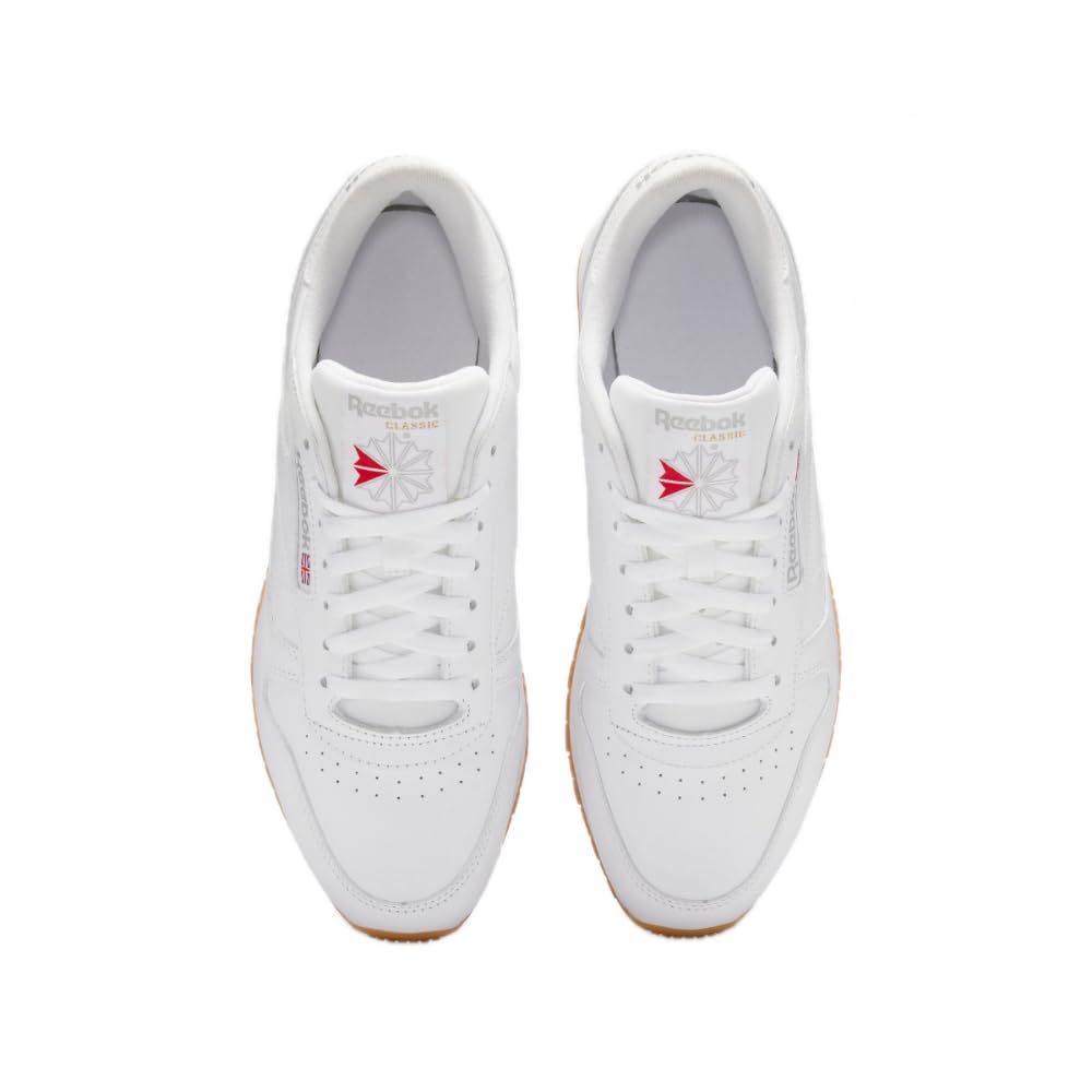 Reebok Unisex Classic Leather Sneaker, FTWR White/Pure Grey 3 Rubber Gum-03, 11.5 US Men - Image 4