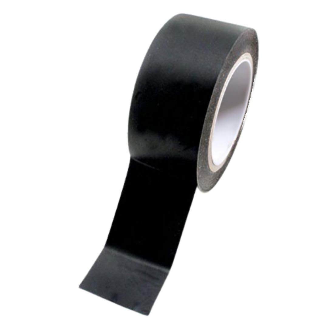 BONUS Eurotech 1BL23.47.0050/033A# Floor Marking PVC Tape, Rubber Based Adhesive, Width 50 mm, Length 33 m, Thickness 0.17 mm, Black
