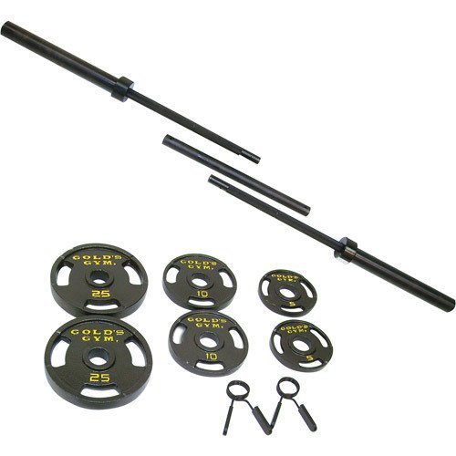 Golds Classic Model Olympic Barbell Weight Set (100) in
