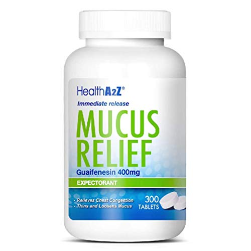 Healtha2z Mucus Relief Guaifenesin 400mg 300 Tablets Immediate Release Expectorant Pricepulse