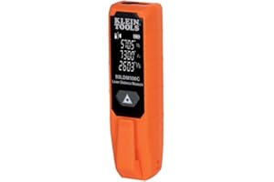 Klein Tools 93LDM100C Compact Laser Distance Measure, 100-Foot, Includes 2X AAA Batteries, Measures in Feet, Inches, Meters