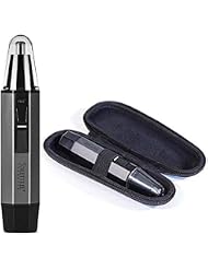 ToiletTree Products Water Resistant Heavy Duty Steel Nose Trimmer with LED Light and Travel Case