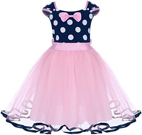 Toddlers Baby Girls' Polka Dots Cartoon Birthday Princess Party Cosplay Pageant Costume Tutu Dress Up Dance Skirt
