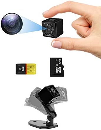 Mini Spy Camera 1080P with SD Card, Hidden Small Spy Camera with Audio and Video Recording, Nanny Camera Cop Cam Night Vision & Motion Detection for Security Indoor Outdoor Mini Spy Camera 1080P with SD Card, Hidden Small Spy Camera with Audio and Video Recording, Nanny Camera Cop Cam Night Vision & Motion Detection for Security Indoor Outdoor