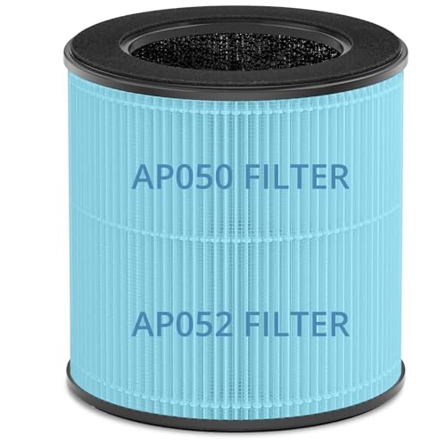 Tailulu Official AP050 AP052 Air Purifier Replacement Filter, 3-in-1 Air Purifier Filter, True H13 HEPA Filter, 1Pack(Blue)