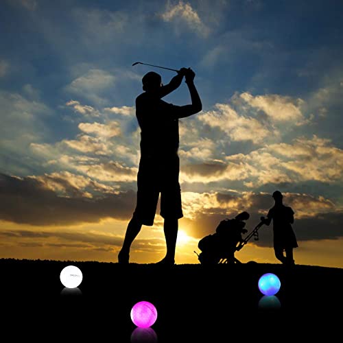 Crestgolf 4 Builtin Lights Glow Golf Balls 300hr Lighting Time Glow
