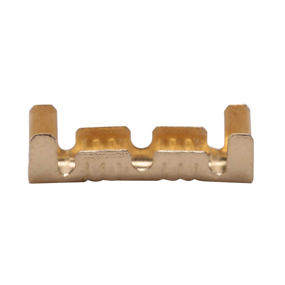 U-shaped Wiring Terminal, Brass Wiring Terminal, 100pcs Docking Connector Line Pressing Button Quick Wiring Terminals 0.5-1.5mm Square