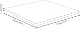 vidaXL Bamboo Table Top Coffee Dining Desk for Cafe Home Furniture view 2