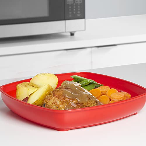 Sistema Microwave Collection Plate with Removable Steaming Rack, Large