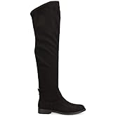 Kenneth Cole REACTION Women's Wind-y Over the Knee Stretch Boot, Black, 5 M US