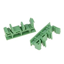 Jienk 50Sets C45 DIN Rail PCB Mounting Green