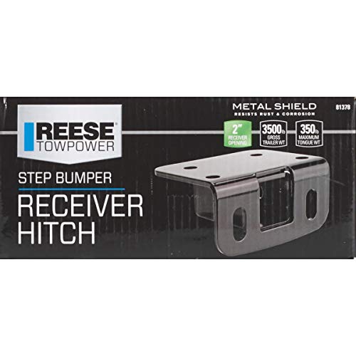 Reese Towpower 81378 Class II Step Bumper Receiver Hitch, Black