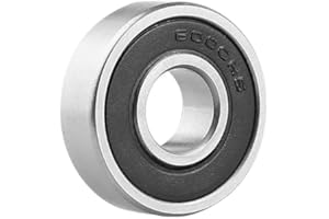 Hmevsafinect 4 Pack 6000RS Ball Bearings - 10x26x8mm Bearing Steel and Double Rubber Sealed Miniature Deep Groove Ball Bearin