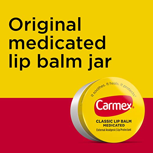 Carmex Medicated Lip Balm Jars, Lip Moisturizer for Dry, Chapped Lips