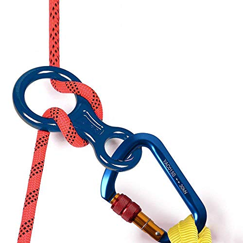 KQYs E&Y 25KN Screw Locking Gate Carabiner Heavy Duty D-shape Buckle - Foto 5