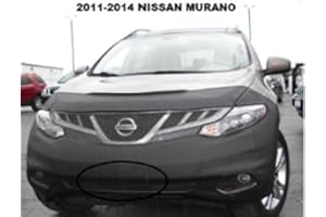LEBRASINC Lebra 2 Piece Front End Cover Black - Car Mask Bra - Fits - Nissan Murano 2011-2014