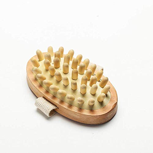 Natural Wood Anti Cellulite Massager Body Slimming Circulation Brush Muscle Relax Palm Sauna Spa Bath Massage