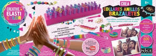 03000 03000-Set Elasticolor Crea Halsketten und Armbänder, 600 Gummi, 36 x 13 x 5 cm, mehrfarbig (Nice