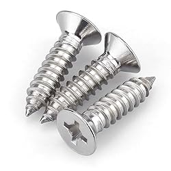 RoyceMart #8 x 3/4" (100 pcs) Stainless Flat Head