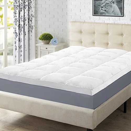 Superior Mattress Topper, Down Alternative 2 Inch Deep Sized Bed Pillow