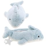 Light Blue Dolphin Animal Slippers for Women