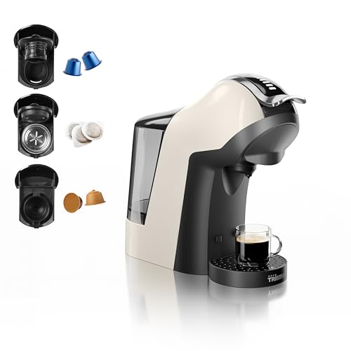 Máquina Multicápsula 3-en-1 – Compatible con Cápsulas Nespresso®, Dolce Gusto®, Cápsulas ESE – 19 bares – Libre de BPA – CM-2301