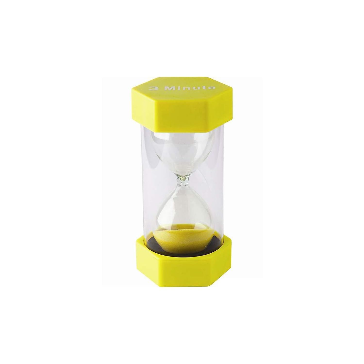 Teacher Created Resources 3 Minute Sand Timer-Large, Plastic, Yellow — image 1