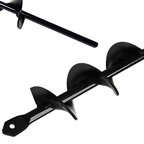 1.6"(D) x9"(L) Garden Auger Drill Bit for Planting Solid Shaft Heavy