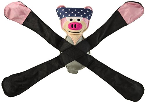 Doggles TYPEPI02 Pentapulls Pink Pig Dog Toy, 11