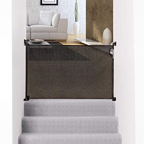 Dreambaby Child Safety Retractable Baby Gate Black Fits Opening up