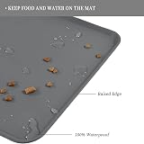 Emwel Silicone Dog Food Mat Non-Slip Waterproof 47x30 cm L view 5