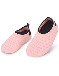 L-RUN Baby Water Shoes Aqua Sock for Beach Swim Pool Apricot 6-12 Months=EU17-18