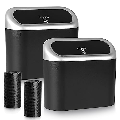 Accmor Car Trash Can with Lid Silver