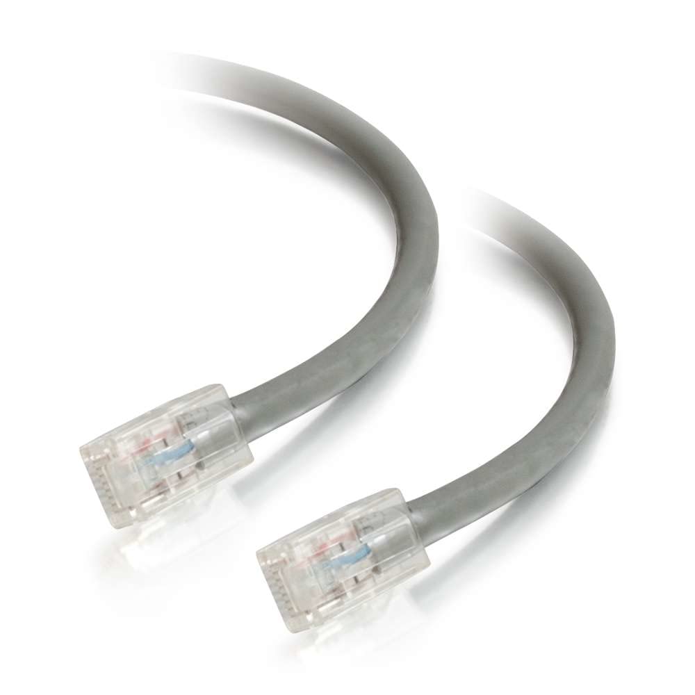 C2G 0.3m Cat5e Booted Unshielded (UTP) Network Patch Cable - Grey