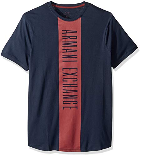 A|X Armani Exchange Men's Short-Sleeve Ax Vertical Stripe T-Shirt