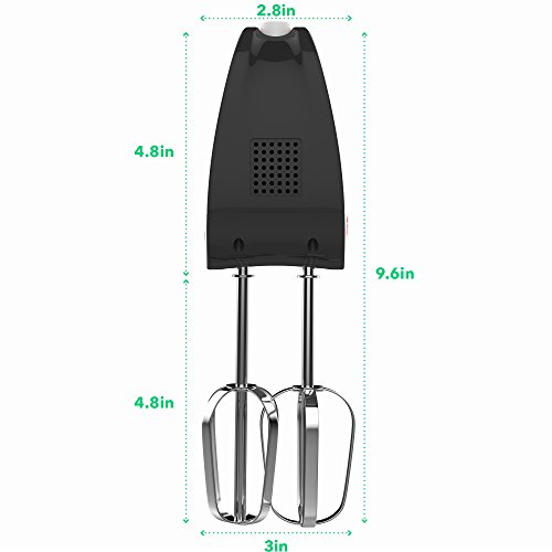 Vremi 3Speed Compact Hand Mixer with Clever BuiltIn Beater Storage