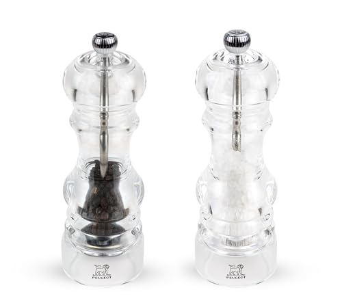 PEUGEOT - Nancy 18 cm Pepper Mill + Salt Milt - Clear Colour