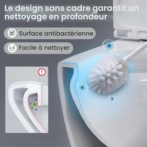 Casta Diva Suspended WC without Rinsing Edge, 360° Superspin Wall Toilet, UF Bowl, Completely Closed, Silent Soft-Close Seat, Dimensions 48.5 cm, Ideal for Bathroom and Guest Toilet